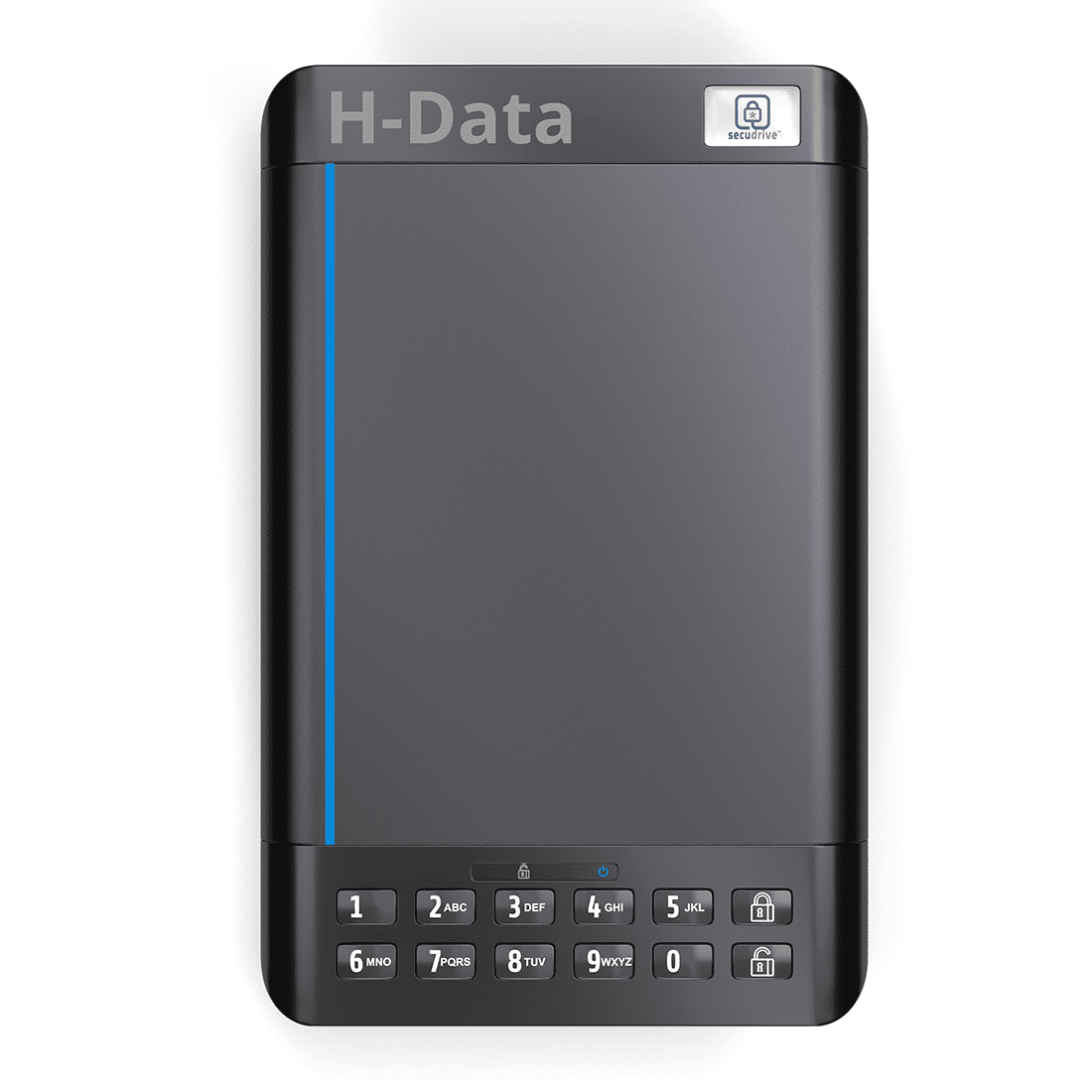 SecuDrive H-Data Hardware-Encrypted, External Desktop HDD Drive with Keypad