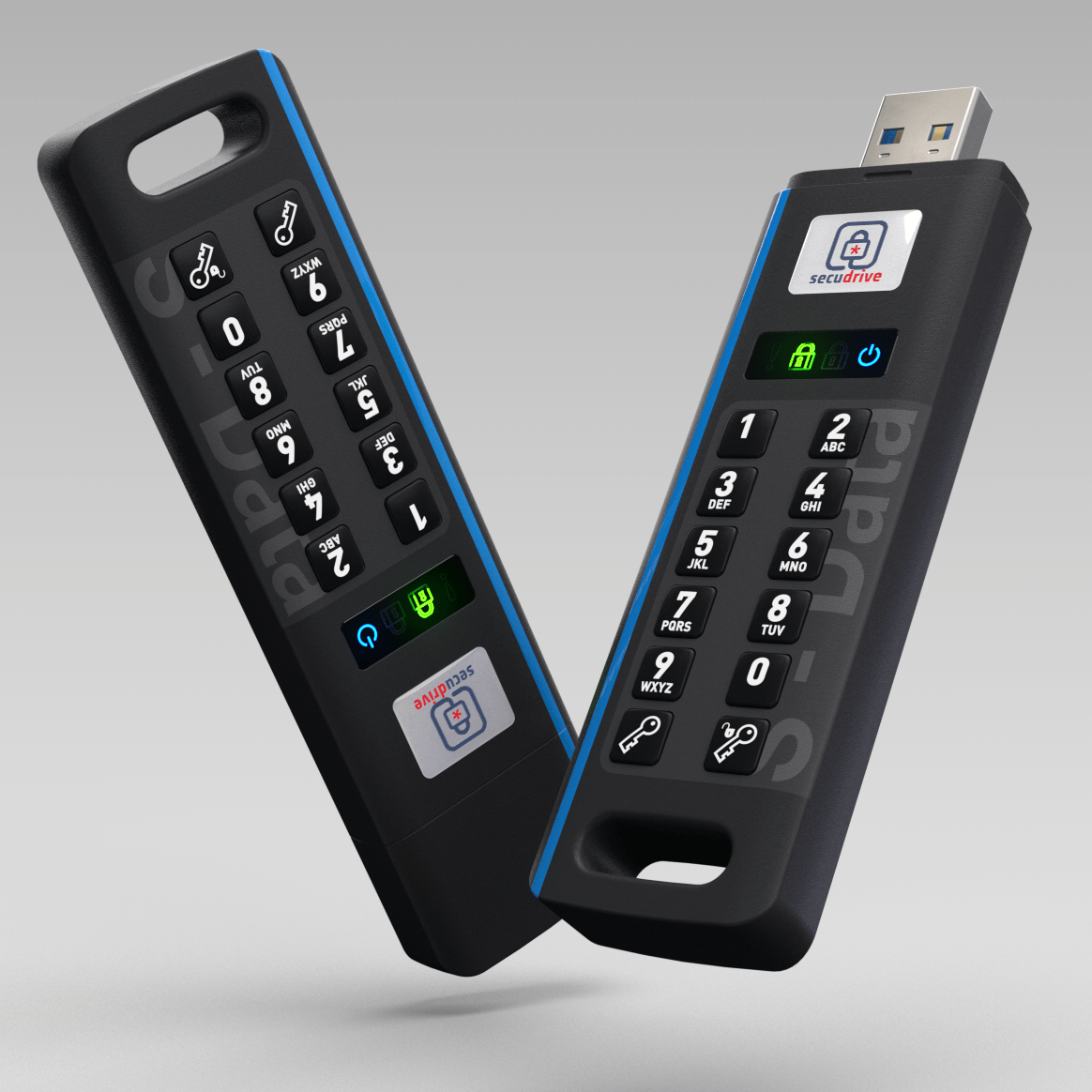SecuDrive S-Data. Our smallest, lightest and fastest FIPS compliant encrypted portable SSD